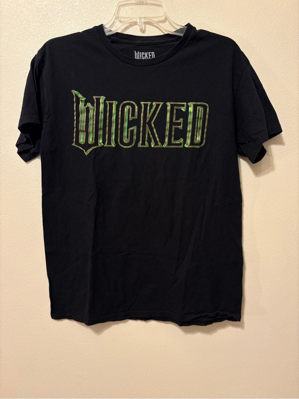 WICKED Logo Short Sleeve Tee - Black with Green Graphic